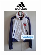 Adidas 3 damska bluza vintage M Y2K rozpinana z kapturem streetwear 