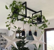 Metalowy Wiszący Kwietnik LOFT do Pokoju Salonu