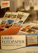 Papier fotograficzny a4 160g/m2 błyszczący do drukarki laserowej 100sztuk.