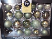 Komplet szklanych bombek ø 4,5,6 cm 42 szt.