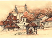 Kazimierz Dolny- 21x30cm Akwarela - Pomysł na prezent 