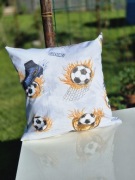 Poszewka na poduszkę 40x40 piłka nożna bawełna, pościel 