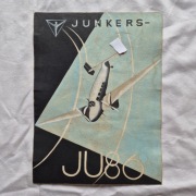 Stary plakat samolot III rzesza junkers 86 niemcy austria 