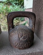 Kettlebel 25kg odważnik czajnik obciążenie żeliwne 