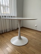 stół okrągły biały o śr. 100 cm