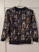 Nowa bluza bomberka zapinana na zamek "Kieszeń kotki" rozmiar 134
