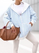 BLUZA DRESOWA Z KAPTUREM PRĄŻKI NOWOŚĆ KOLORY WI