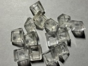 LEGO SLOPE SKOS 30 1x1x2/3 TRANS CLEAR 54200 14 szt.