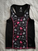 Sportowy top bluzka Body Glove 152 w serca gwiazdy jak nowa nowy