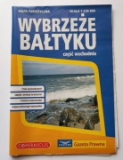 Mapa papierowa Wybrzeże Bałtyku