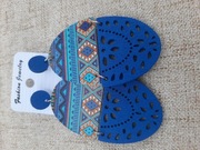 piękne kobaltowe kolczyki_boho_etno
