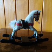 Konik na biegunach, stara zabawka vintage