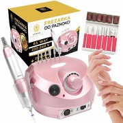 FREZARKA DO PAZNOKCI MANICURE PEDICURE 65W PROFESJONALNA MOCNA zestaw frezy