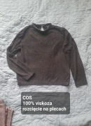 Czarna bluzka COS rozcięcie na plecach. Dobry skład