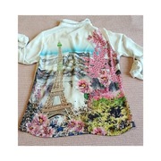 Koszula jasnoszara ze wzorem na plecach r. 38 / 40 L