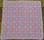 Narzuta kocyk 68 x 68 cm dla dziecka handmade