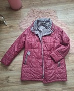 Świetna kurtka lekka przejściowa jesienna ciepła pikowana plus size 48 4XL