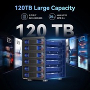 Obudowa na 6 dysków twardych z wentylatorem chłodzącym do dysków twardych