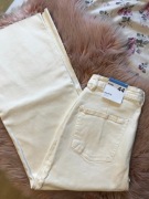Nowe Sinsay spodnie wysoki stan kremowe XXL 44