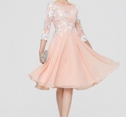 Sukienka Trapezowa Okrągły głęboko wycięty JJ s house