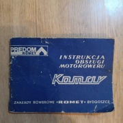 Instrukcja obsługi motoroweru  Romet komar z roku 1976