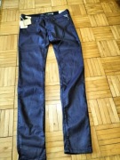 Replay jeans skinny W30 L32 granatowe / coated 