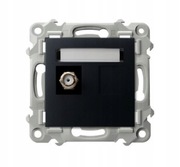 GNIAZDO ANTENOWE SAT POJEDYNCZE TYP F OSPEL SZAFIR GPA-1ZF/m/33 CZARNY 2633