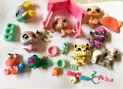 zestaw 10 figurek pet shop akcesoria domek LPS Littlest Pet Shop