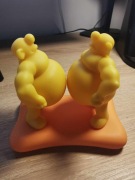 Zanif 2 Fat Men Faces Zabawka Winnie Pang Frankie Fu Life Make-up 4"