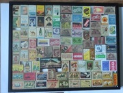 Pudełka zapałek w ramie obrazu