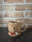 Piękny świąteczny kubek Starbucks brązowy miś na prezent