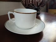 Ćmielów przedwojenny Gniezno herbaciane Duo filiżanka do herbaty i spodek