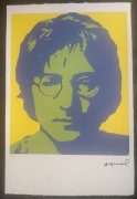 Andy Warhol John Lennon litografia sygn+num 