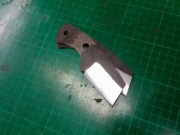 Klinga "Neck Scout" Blank Nóż Ręcznie Robiony