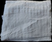 Białe teksturowane firanki komplet (2 sztuki)