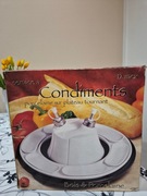 12-elementowy talerz obrotowy do przypraw i serwowania 