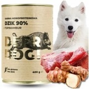 DEER DOG ZESTAW 4x400g DZIK TOPINAMBUR MOKRA KARMA PREMIUM DLA PSA