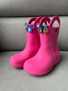 Crocs różowe Kalosze z Przypinkami Stitch – Rozmiar C10 27-28