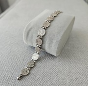 Srebrna bransoletka z dyskiem z Fajstos – próba 925