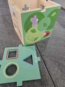 Kostka drewniana,  układanka elefun