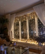 Dekoracyjna Kurtyna Świetlna 3x3m, 300 LED Zasilanie USB