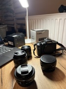 Aparat Canon EOS M50 - zestaw + obiektywy