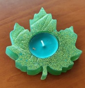 Świecznik na tealight, świeczkę - z żywicy epoksydowej 