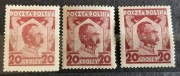 POLSKA Fi.226**abc,1927r, 60 rocznica urodzin marszałka Józefa Piłsudskiego