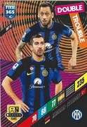 PANINI FIFA 365 2024 DOUBLE TROUBLE MKHITARYAN CALHANOGLU INTER INT 14