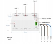 Licznik energii prądu 3-fazowy dwukierunkowy przekładnik 63A WiFi TUYA
