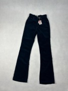 spodnie z wąska talia i szerokimi nogawkami dzwony nowe na prezent