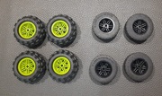 LEGO Technic – koła i opony (56145 15413 55976) – 16 sztuk