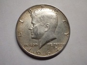 HALF DOLLAR 1964 D * USA * J.F. KENNEDY * Ag.900 * STAN OKOŁOMENNICZY-