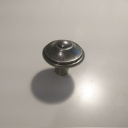 Uchwyt gałka metalowa srebrna 5szt.